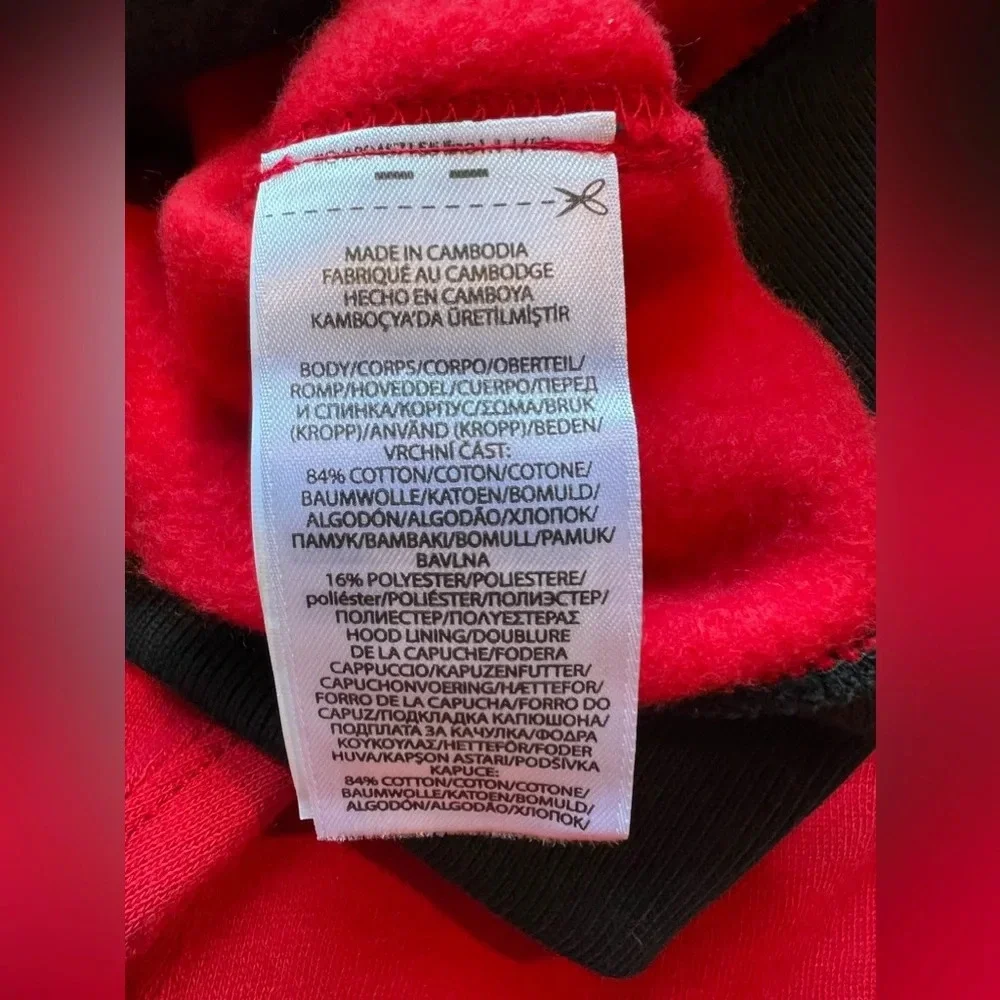 Polo Ralph Lauren Womens Color Block Logo Hoodie Black/ Multi Pullover Size M - Picture 11 of 14